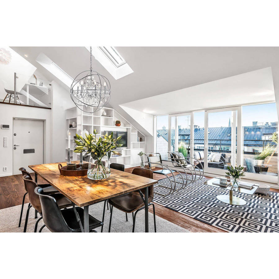 Elegant Pendant Light - Chrome, L 25.5" (LD8801D25C)