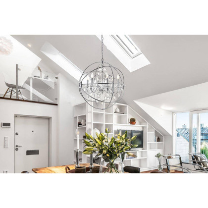 Elegant Pendant Light - Chrome, L 25.5" (LD8801D25C)