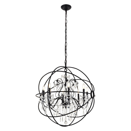 Elegant Pendant Light - Black, L 32" (LD8801D32BK)