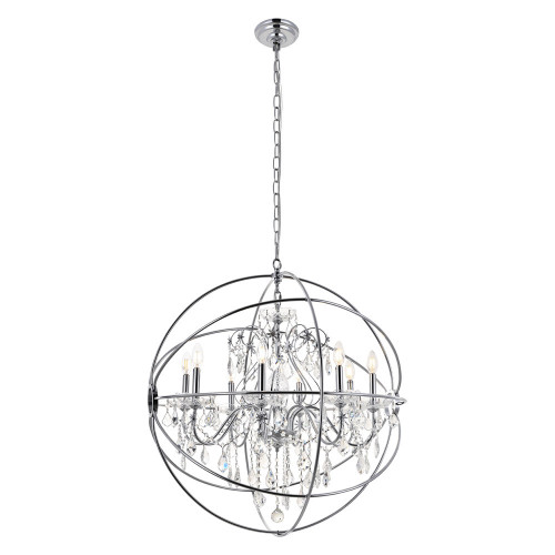 Elegant Pendant Light - Chrome, L 32" (LD8801D32C)