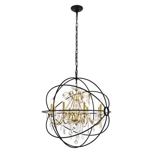 Elegant Pendant Light - Gold/Black, L 32" (LD8801D32GB)