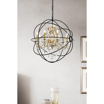 Elegant Pendant Light - Gold/Black, L 32" (LD8801D32GB)