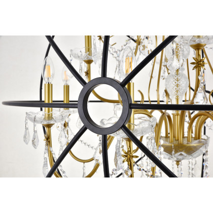 Elegant Pendant Light - Gold/Black, L 43.5" (LD8801D43GB)