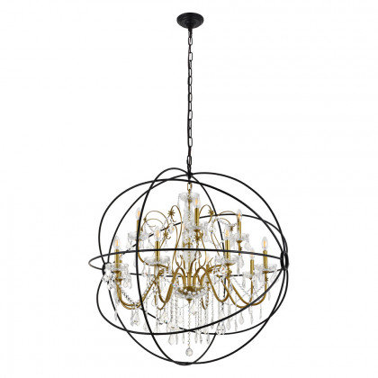 Elegant Pendant Light - Gold/Black, L 43.5" (LD8801D43GB)