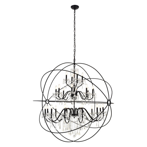 Elegant Pendant Light - Black, L 60" (LD8801D60BK)