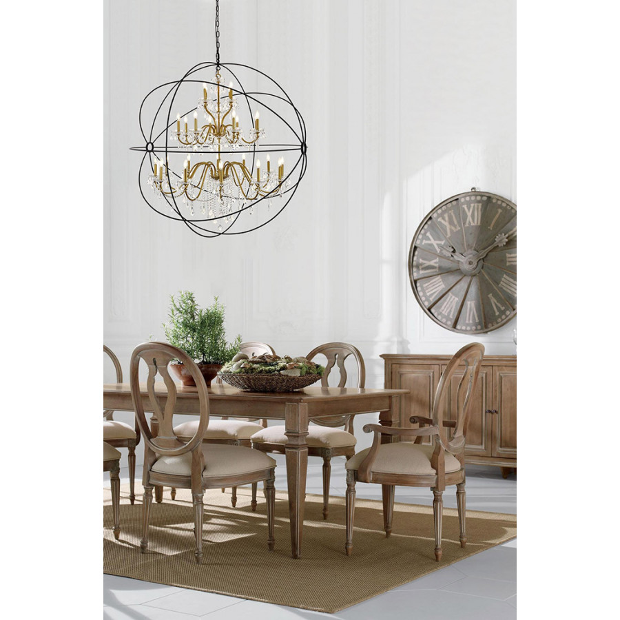 Elegant Pendant Light - Gold/Black, L 60" (LD8801D60GB)