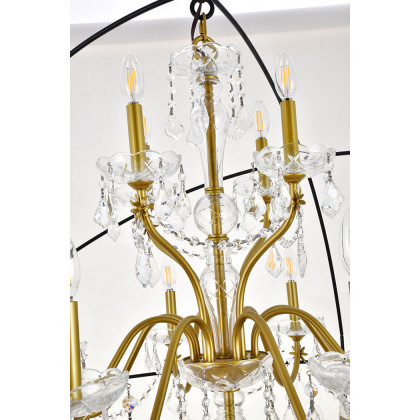 Elegant Pendant Light - Gold/Black, L 60" (LD8801D60GB)