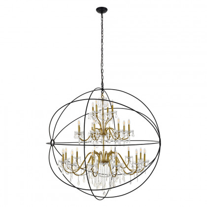 Elegant Pendant Light - Gold/Black, L 60" (LD8801D60GB)