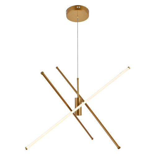 Elegant Pendant Light - Brass, L 43.5" (LD9001D42BR)
