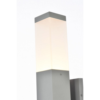 Elegant LED Outdoor Wall Light - Silver (LDOD4021S)