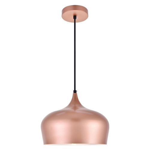 Elegant Nora 9" 1-Light Pendant - Honey Gold (LDPD2003HG)