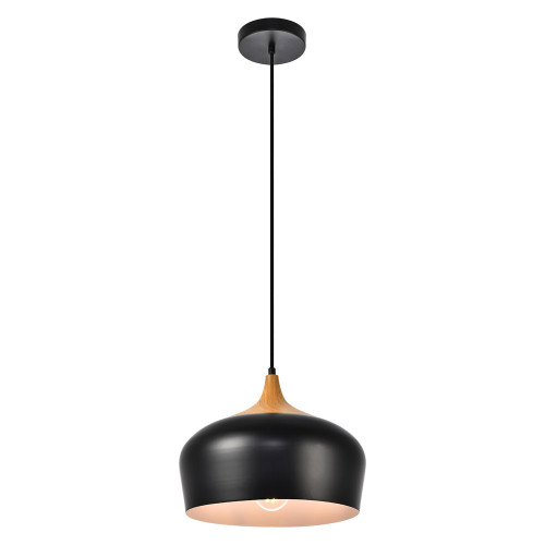 Elegant Pendant Light - Black/Wood (LDPD2005)