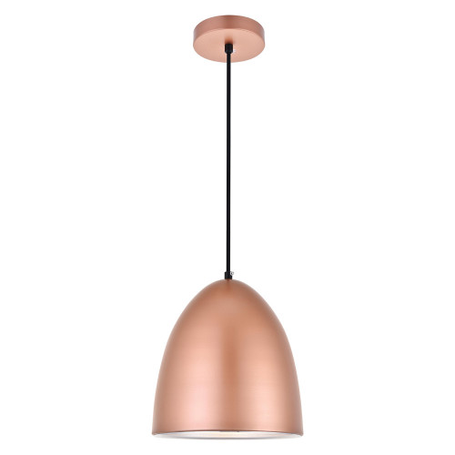 Elegant Pendant Light - Honey Gold, L 9.5" (LDPD2036HG)