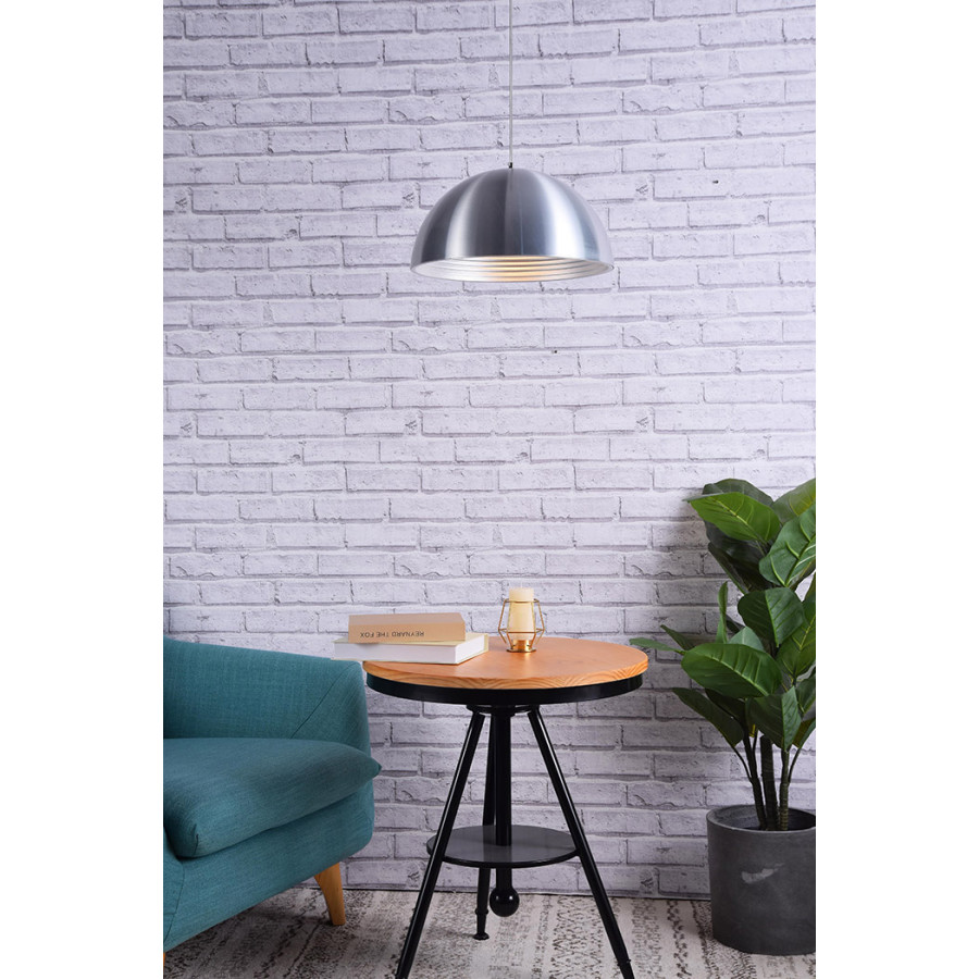 Elegant Circa 1-Light Pendant - Burnished Nickel, L 15.5" (LDPD2042BN)