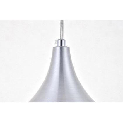 Elegant Circa 1-Light Pendant - Burnished Nickel, L 12.5" (LDPD2046BN)