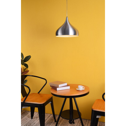 Elegant Circa 1-Light Pendant - Burnished Nickel, L 12.5" (LDPD2046BN)