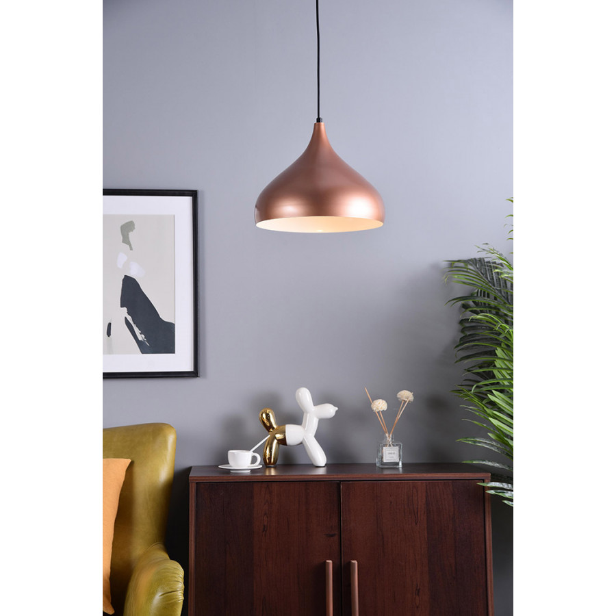 Elegant Circa 1-Light Pendant - Honey Gold, L 12.5" (LDPD2046HG)