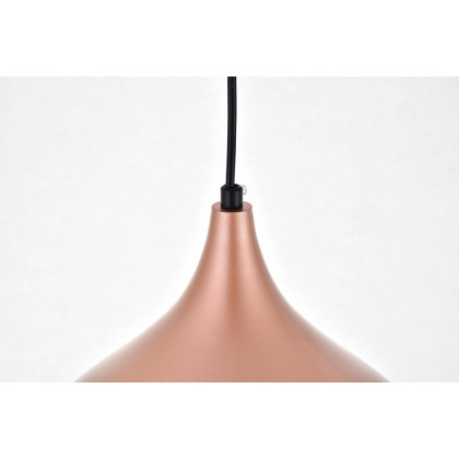 Elegant Circa 1-Light Pendant - Honey Gold, L 12.5" (LDPD2046HG)
