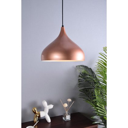 Elegant Circa 1-Light Pendant - Honey Gold, L 12.5" (LDPD2046HG)