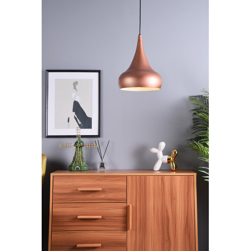 Elegant Circa 1-Light Pendant - Honey Gold, L 11.5" (LDPD2047HG)