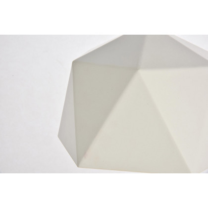 Elegant Pendant Light - White, L 10.2" (LDPD2078)