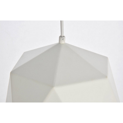 Elegant Pendant Light - White, L 10.2" (LDPD2078)