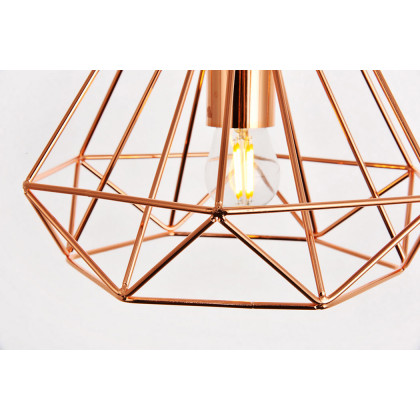 Elegant Pendant Light - Copper, L 9.8" (LDPD2090)