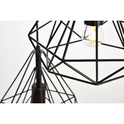 Elegant Pendant Light - Black, L 18.1" (LDPD2091)