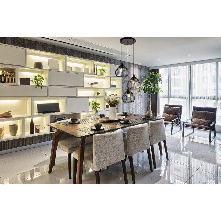 Elegant Pendant Light - Black, L 16.0" (LDPD2095)