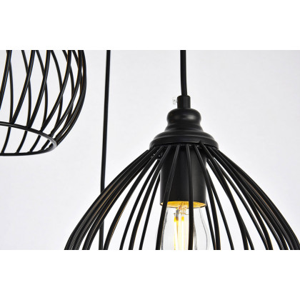 Elegant Pendant Light - Black, L 16.0" (LDPD2095)