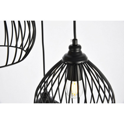 Elegant Pendant Light - Black, L 16.0" (LDPD2095)