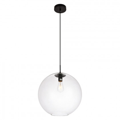 Elegant Pendant Light - Black/Glass, L 15.7" (LDPD2112)