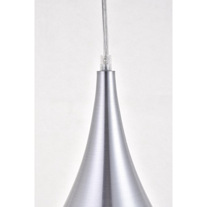 Elegant Nora 1 Light Plug-In Pendant - Burnished Nickel (LDPG2001BN)
