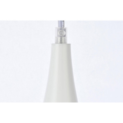 Elegant Nora 1 Light Plug-In Pendant - White (LDPG2001WH)