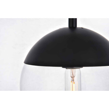 Elegant Eclipse 1 Light Plug - Black, L 8" (LDPG6027BK)