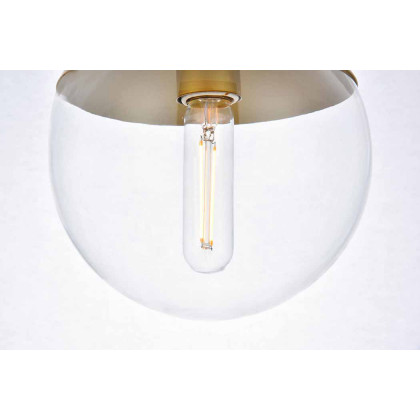 Elegant Eclipse 1 Light Plug - Brass, L 8" (LDPG6031BR)