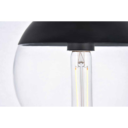 Elegant Eclipse 1 Light Plug - Black, L 10" (LDPG6033BK)