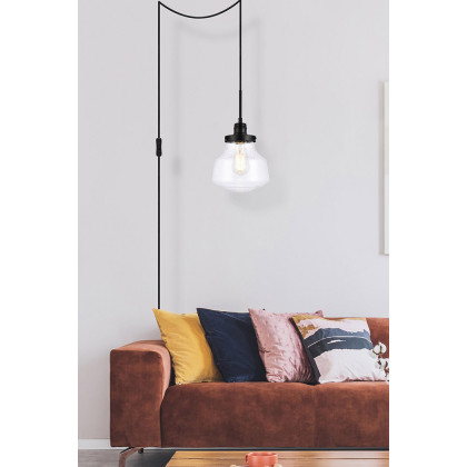Elegant Lyle 1 Light Plug - Black (LDPG6252BK)