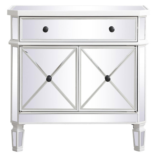 Elegant 32" Mirrored Cabinet - White (MF6-1002AW)