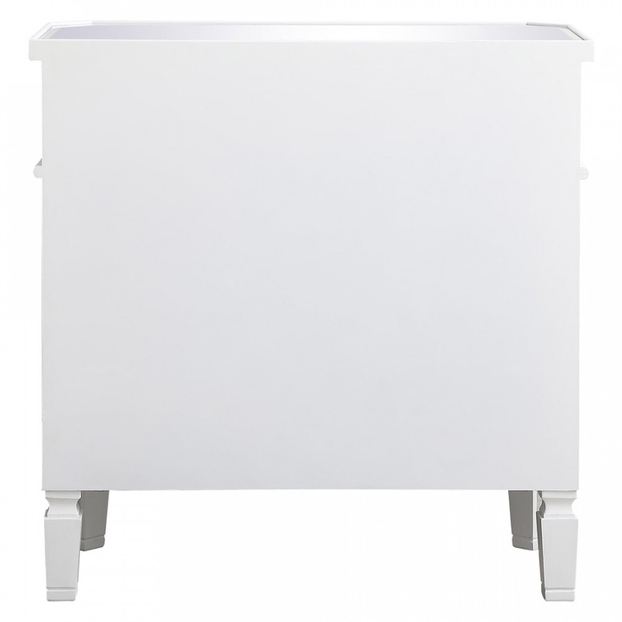 Elegant 32" Mirrored Cabinet - White (MF6-1002AW)