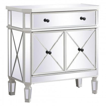 Elegant 32" Mirrored Cabinet - White (MF6-1002AW)