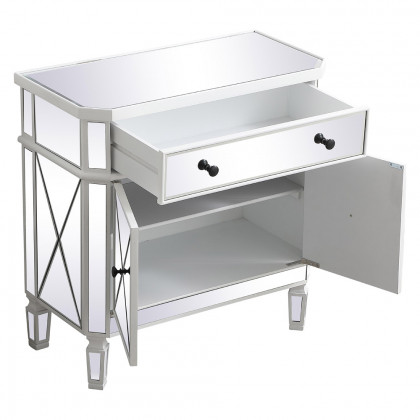 Elegant 32" Mirrored Cabinet - White (MF6-1002AW)