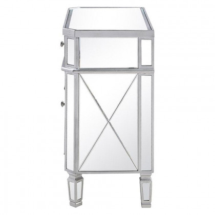 Elegant 32" Mirrored Cabinet - Silver (MF6-1002SC)