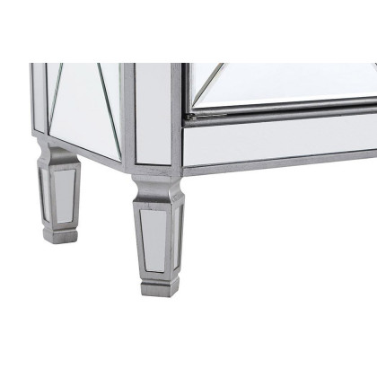 Elegant 32" Mirrored Cabinet - Silver (MF6-1002SC)
