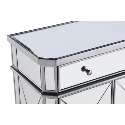 Elegant 32" Mirrored Cabinet - Silver (MF6-1002SC)