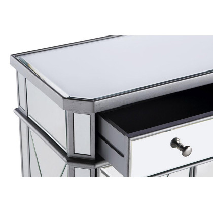 Elegant 32" Mirrored Cabinet - Silver (MF6-1002SC)