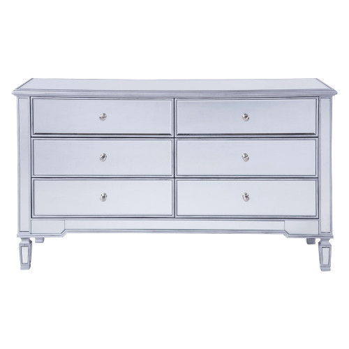 Elegant 6 Drawers Cabinet - Silver (MF6-1036S)