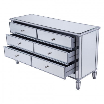 Elegant 6 Drawers Cabinet - Silver (MF6-1036S)