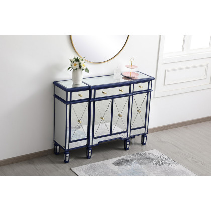 Elegant 3 Drawer 4 Door Cabinet - Blue (MF6-1111BL)