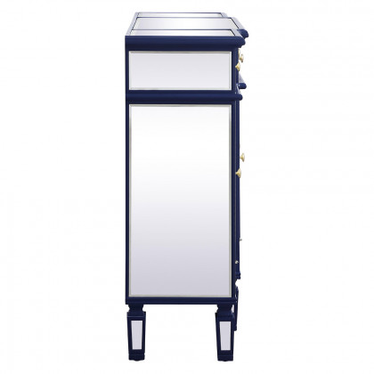 Elegant 3 Drawer 4 Door Cabinet - Blue (MF6-1111BL)